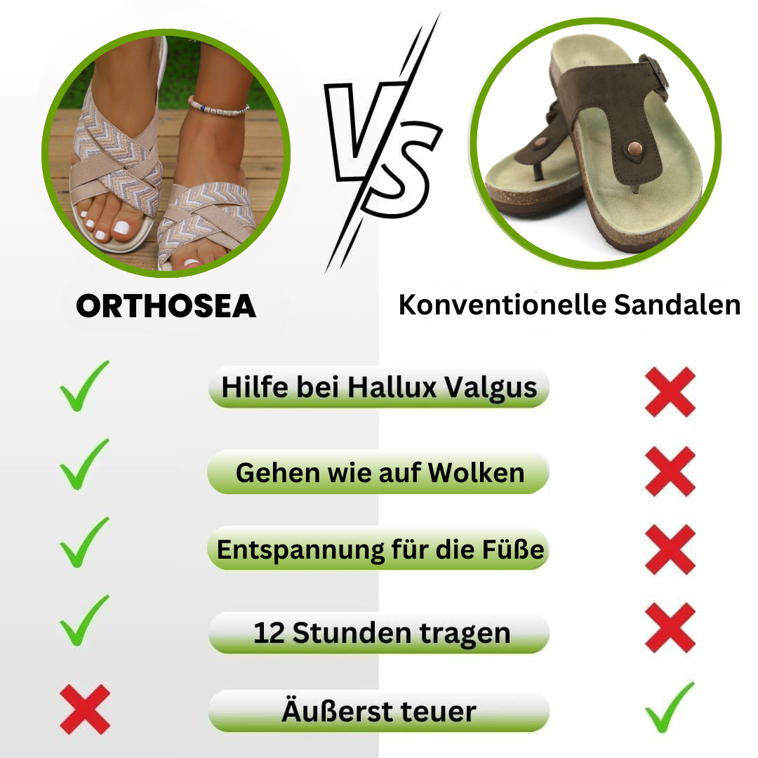 OrthoSea - ergonomische schmerzlindernde Sandalen für Damen