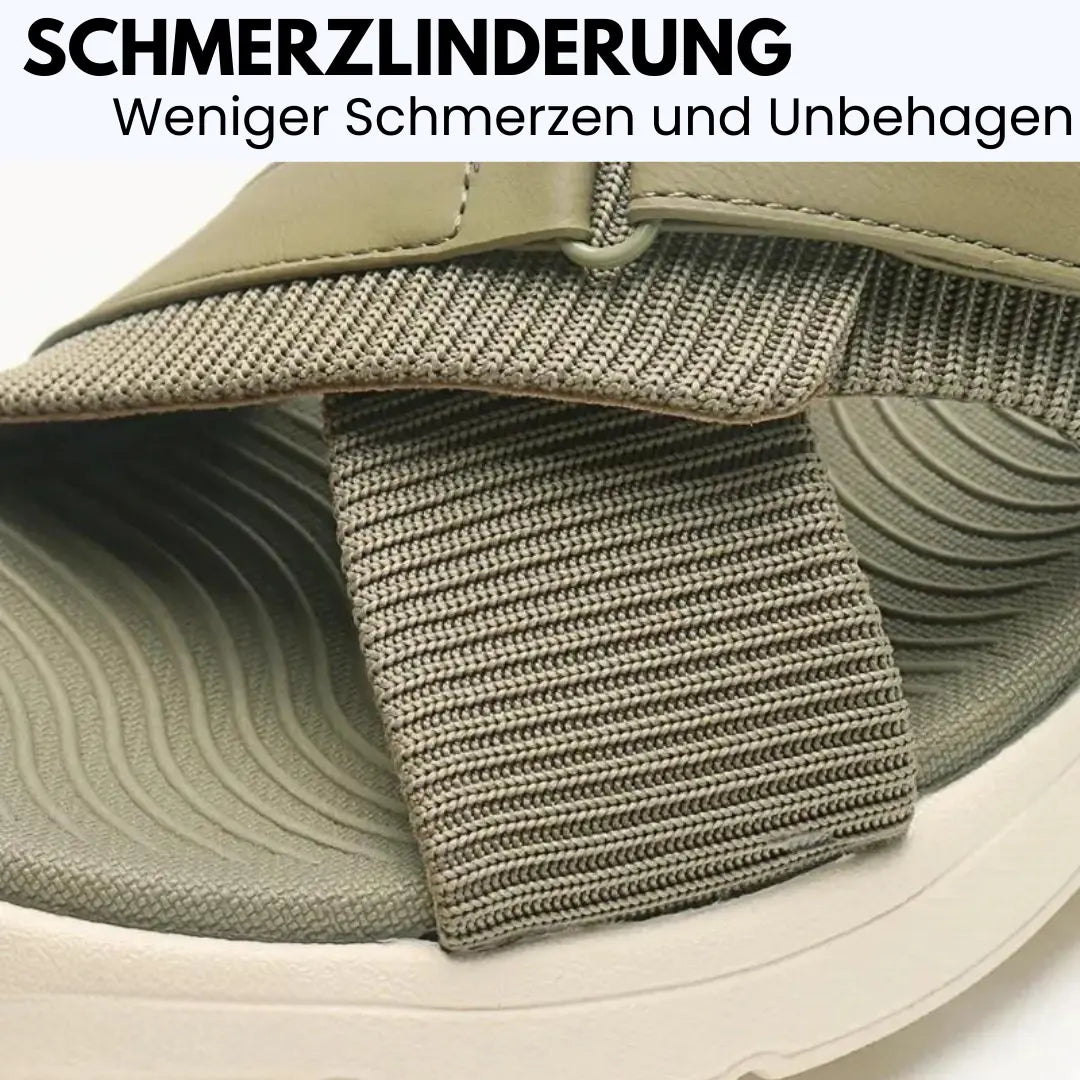 Orthocomfort - patentierte, orthopädische Sandalen für Schmerzlinderung