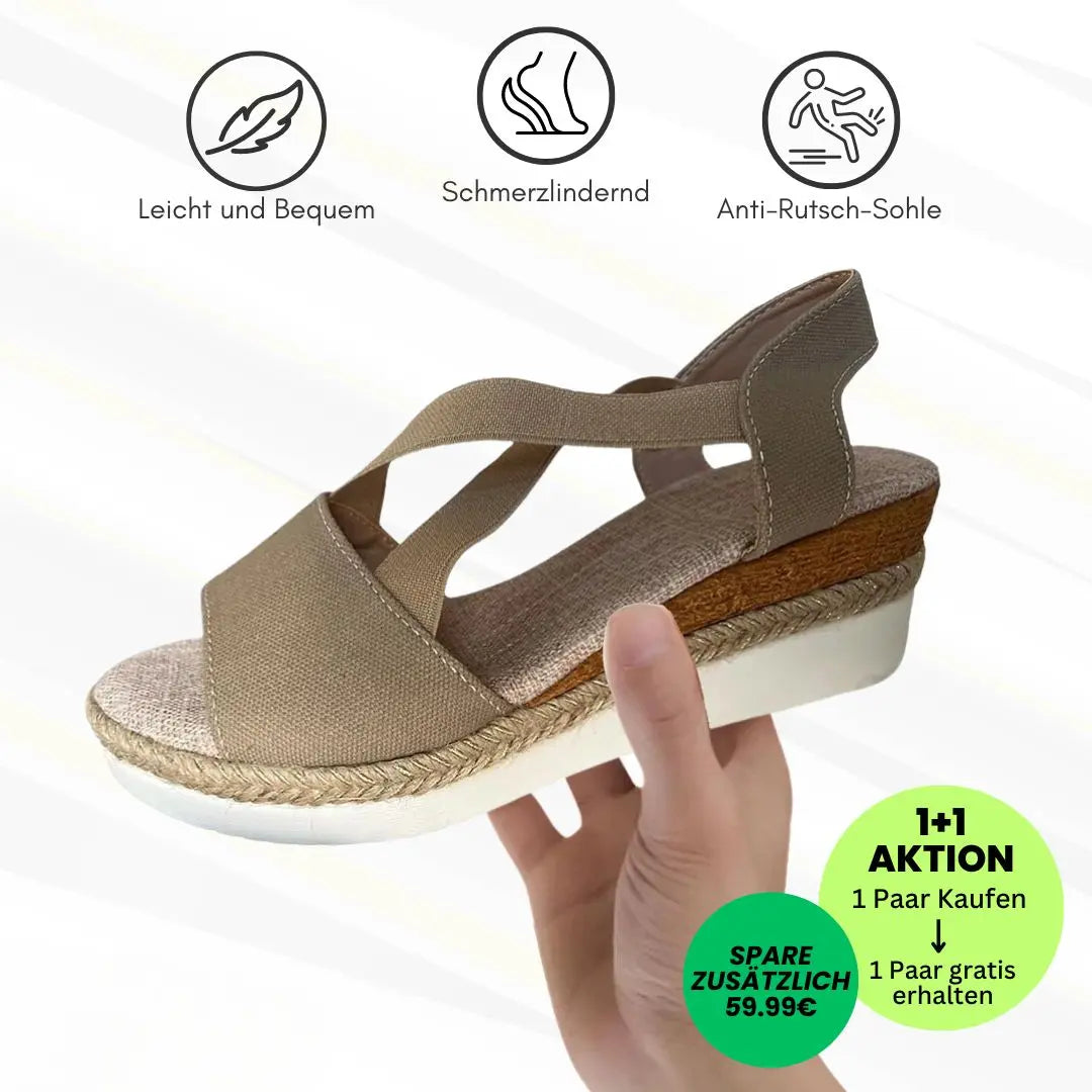 OrthoStella - ergonomische schmerzlindernde Sandalen für Damen - Sonderaktion 1+1 Gratis