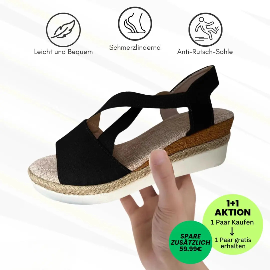 OrthoStella - ergonomische schmerzlindernde Sandalen für Damen - Sonderaktion 1+1 Gratis