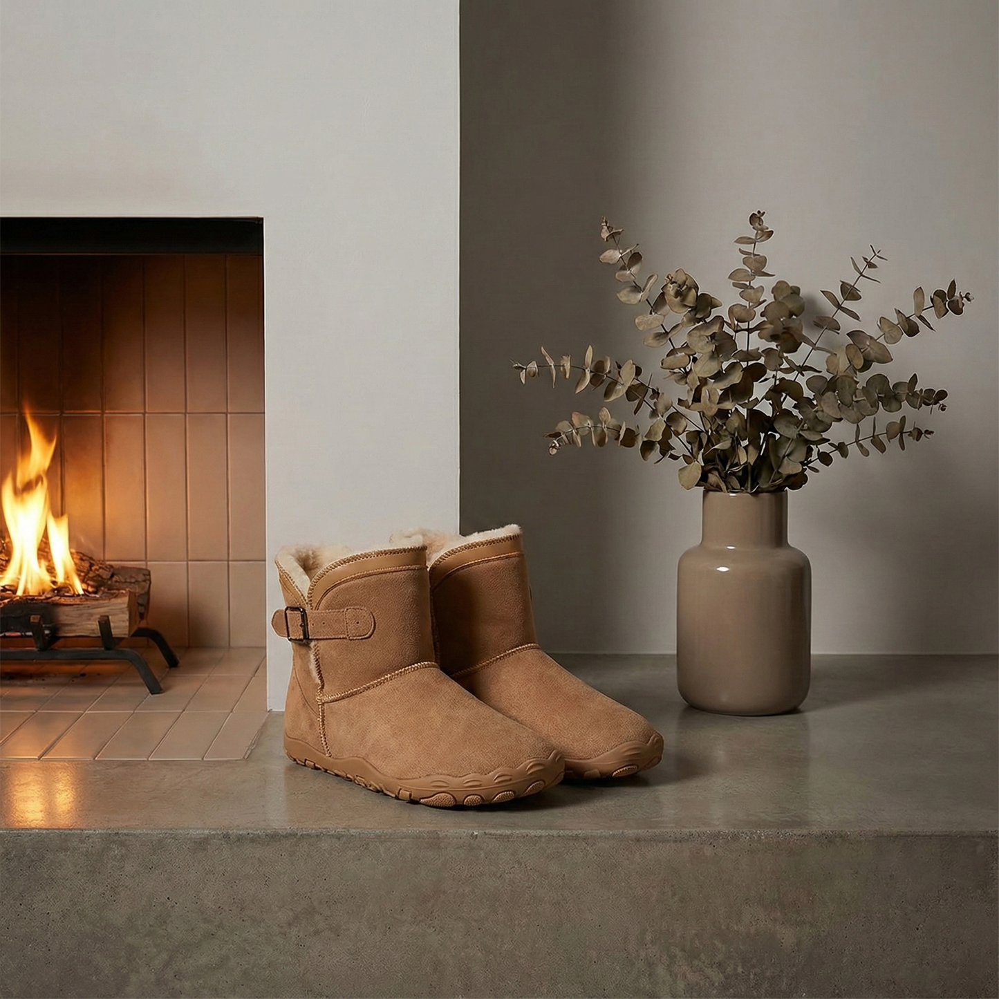 Cozies – Damen Barfußschuhe mit Fellfutter & ergonomischem Design