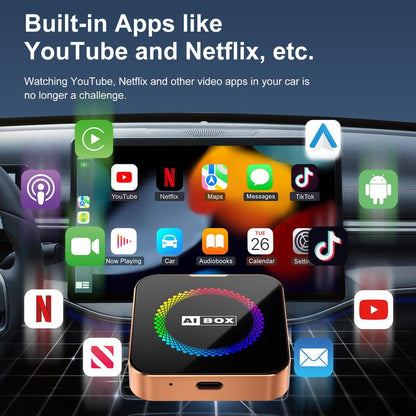 Aimoon Orange AI Cube Pro Max – Wireless CarPlay &amp; Android Auto AI Box