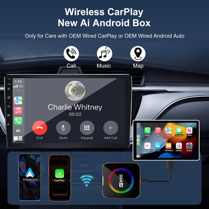 Aimoon Orange AI Cube Pro Max – Wireless CarPlay &amp; Android Auto AI Box