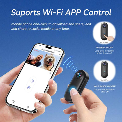 NUISK Tiny Thumb Camera: 128GB, 4K POV Video, Magnetic Mount