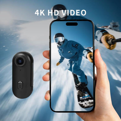 NUISK Tiny Thumb Camera: 128GB, 4K POV Video, Magnetic Mount