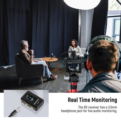 NEEWER CM28 Wireless Lavalier Mic with Charging Case 